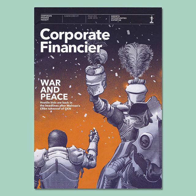 ➡️➡️SWIPE➡️➡️
My cover and inside contributions for the last issue of #CorporateFinancier about hostile takeovers in #finance .
Everything has been #medieval tournament themed to match the topic 🏰🐴🎉
AD by #DaniloFieschi @progressivedesign